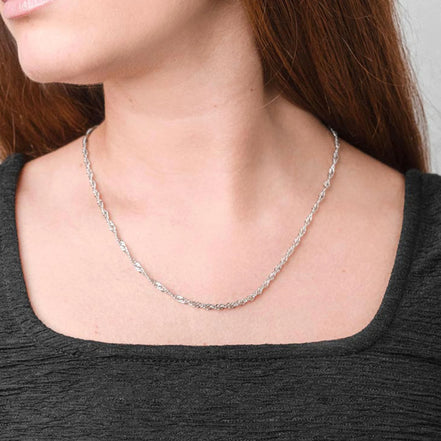 Singapurkette aus 925 Silber