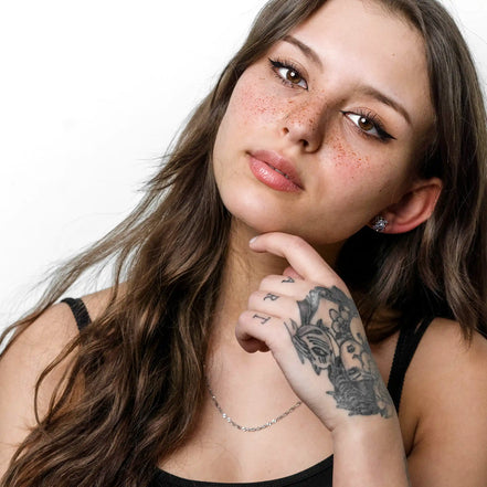 Singapurkette 585 Weißgold