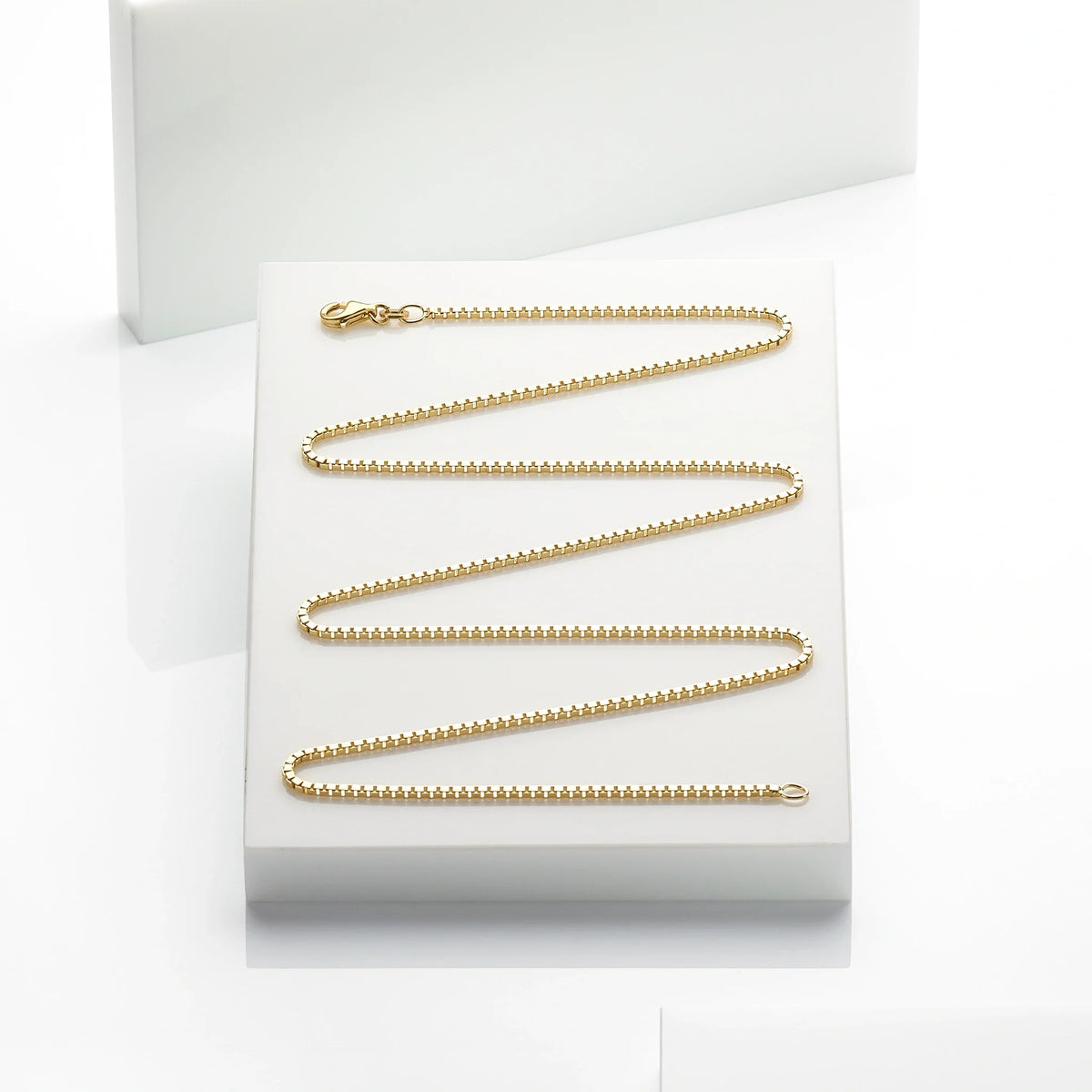 Venezianerkette 585 Gelbgold - massive Kette, Produktansicht - Echtschmuck