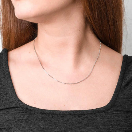 Venezianerkette 925 Silber - massive Kette 1,0 mm, Detailansicht - Echtschmuck