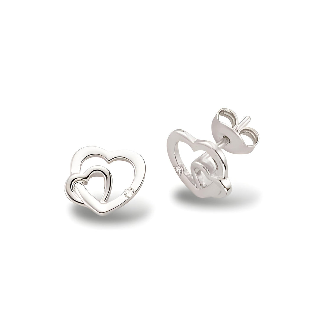 Zirkonia Herzohrstecker – Liebevoller Glanz
