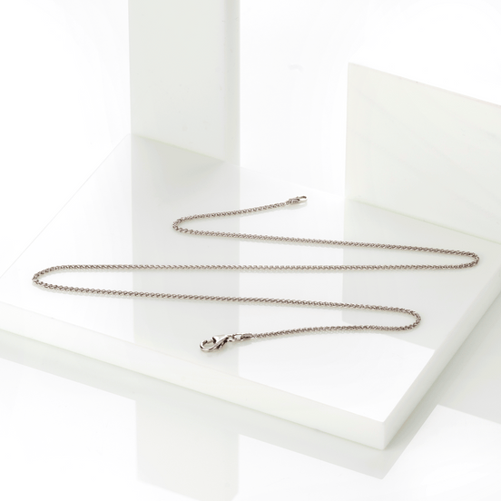 Zopfkette 585 Weißgold