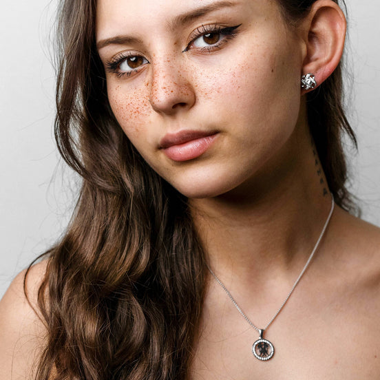 Zopfkette 585 Weißgold