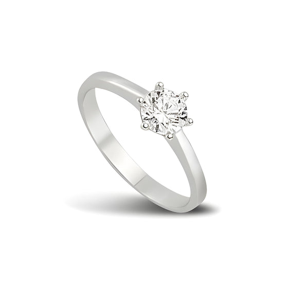 Schmuckset Damen Silber 925 Zirkonia - Variante Ringgroesse 57