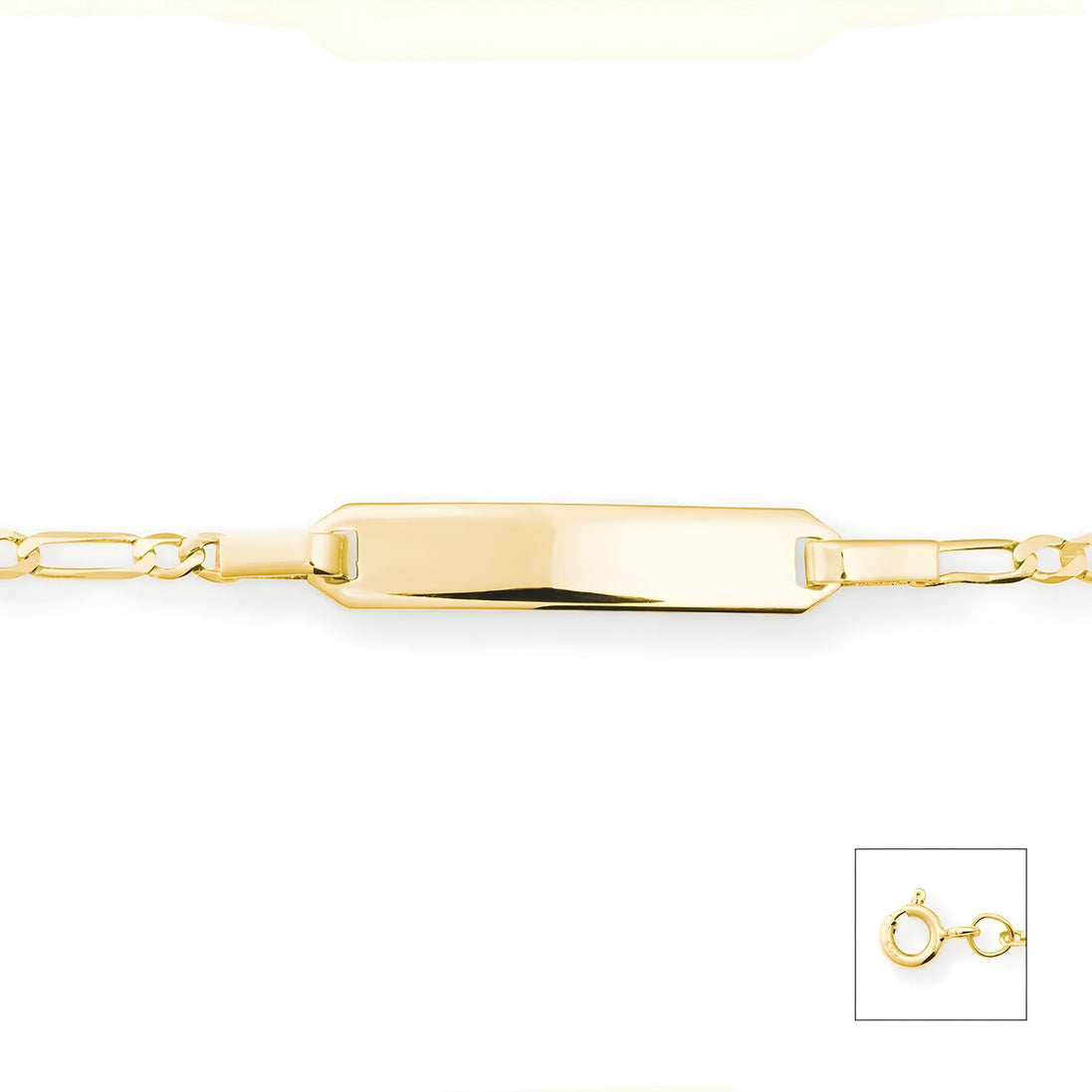 Schildarmband 585 Gelbgold 11cm klassisch