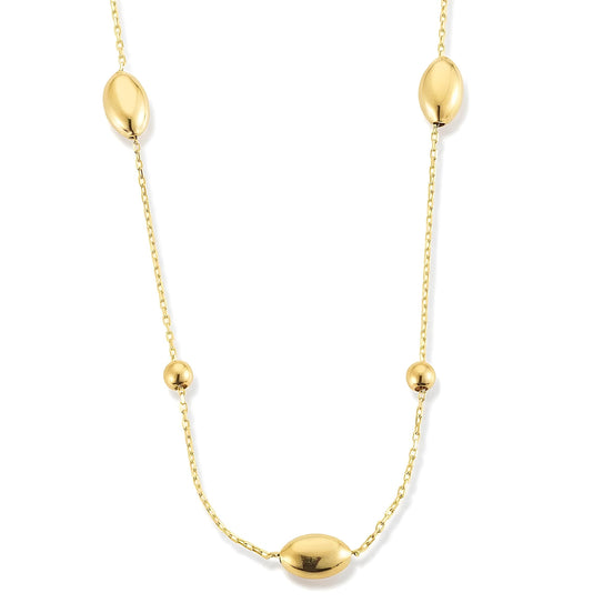 Collier 585 Gelbgold 45cm mit Zwischenöse