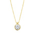 Collier Zirkonia 6,5mm 585 Gelbgold 43cm