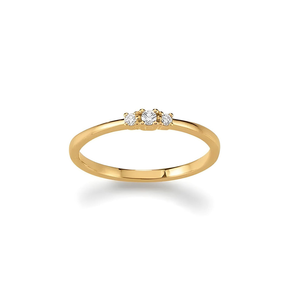 First Love Goldring mit Brillant