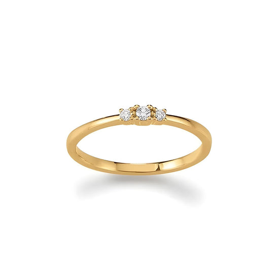 First Love Goldring mit Brillant