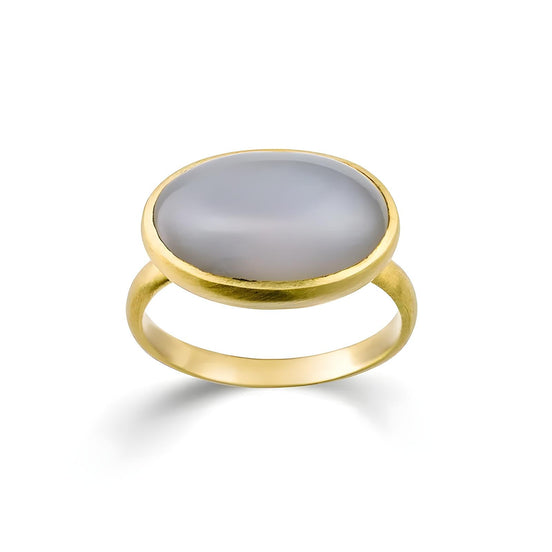 Desert Gold Ring mit Mondstein