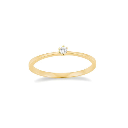 First Love Ring 750 Gelbgold mit Brillant