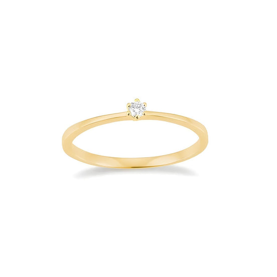 First Love Ring 750 Gelbgold mit Brillant
