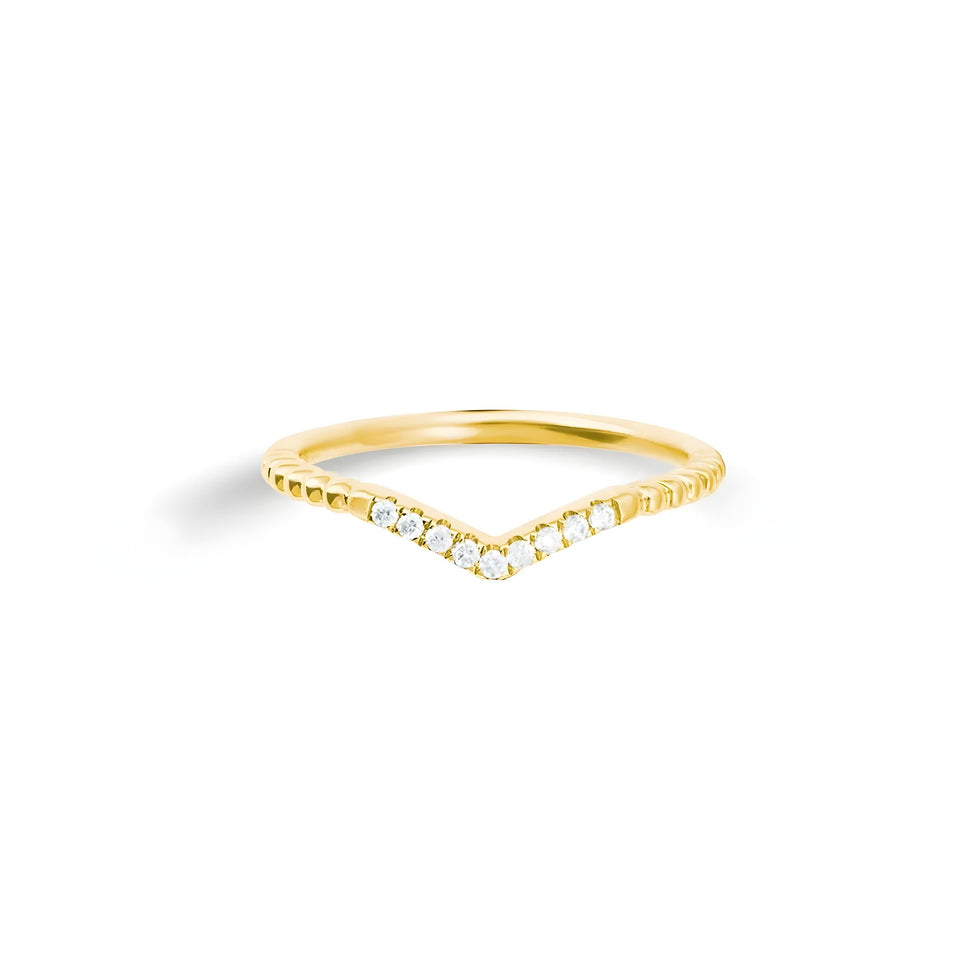 Grundkollektion Goldring mit Brillant