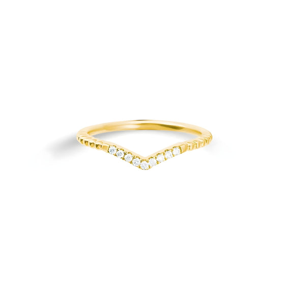 Grundkollektion Goldring mit Brillant