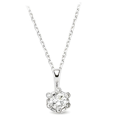 Schmuckset aus Silber Zirkonia weiss