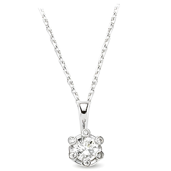 Schmuckset aus Silber Zirkonia weiss