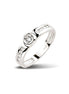 Ring aus Silber Zirkonia weiss