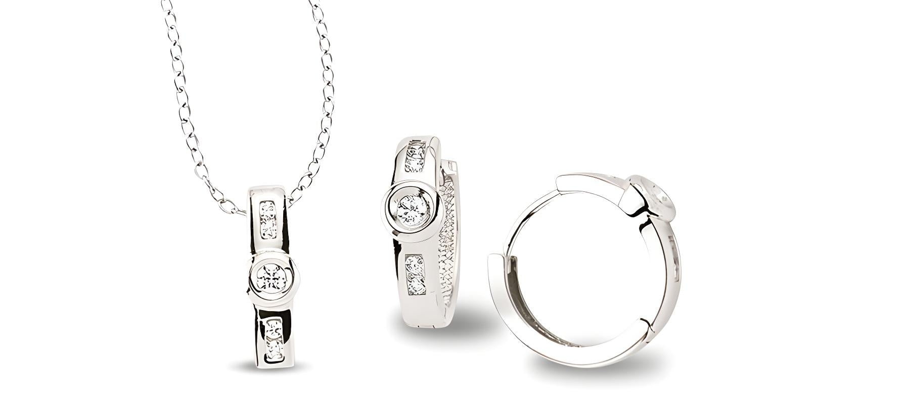 Zirkonia Silber Schmuckset