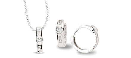 Zirkonia Silber Schmuckset