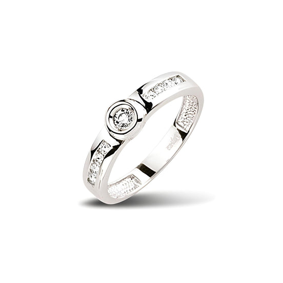 Schmuckset aus Silber Zirkonia weiss