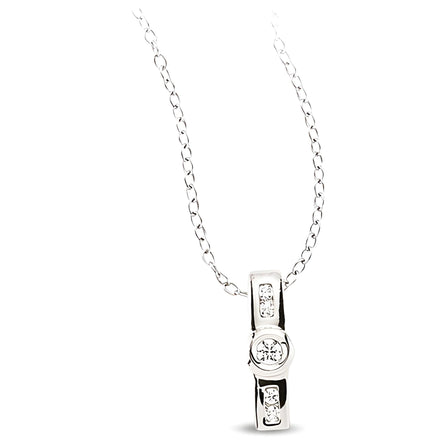 Schmuckset aus Silber Zirkonia weiss