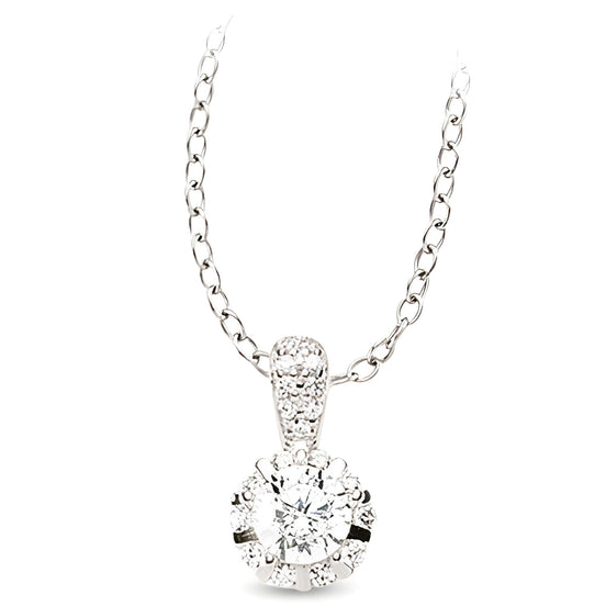 Schmuckset aus Silber Zirkonia weiss