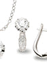 Zirkonia Schmuckset Silber weiss