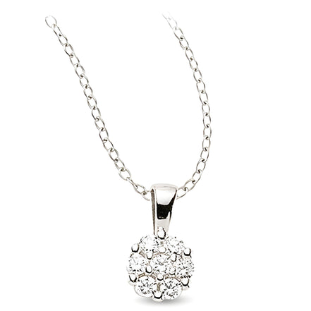 Schmuckset aus Silber Zirkonia weiss