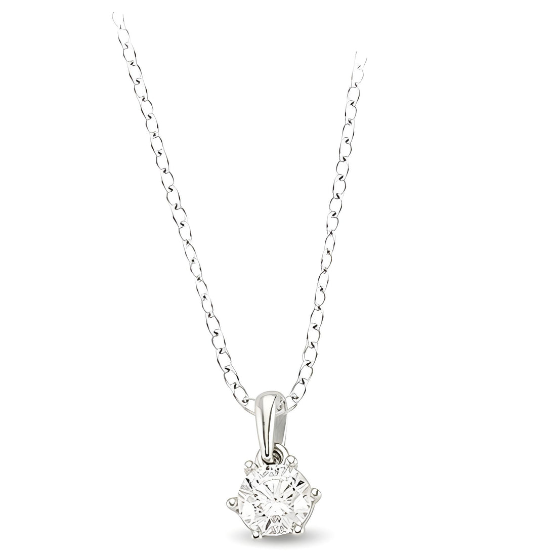 Zirkonia Kette Silber