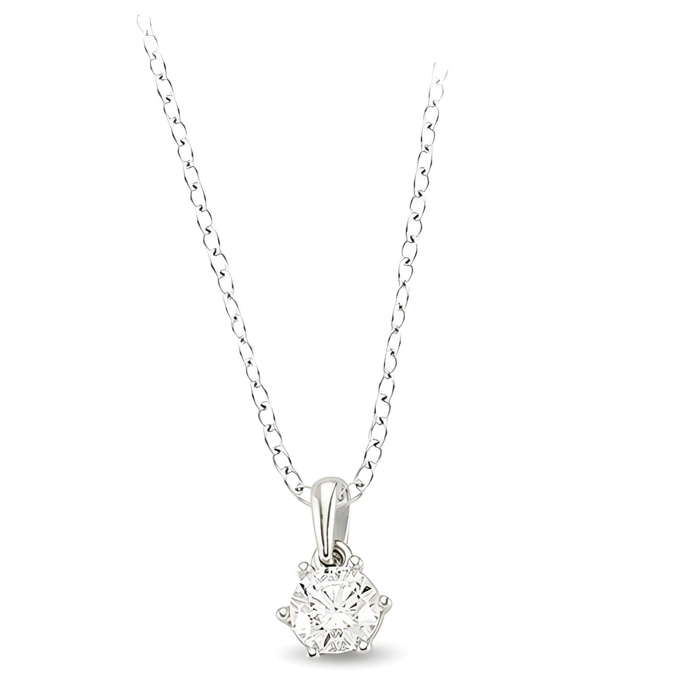 Zirkonia Kette Silber