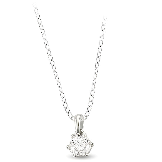 Zirkonia Kette Silber