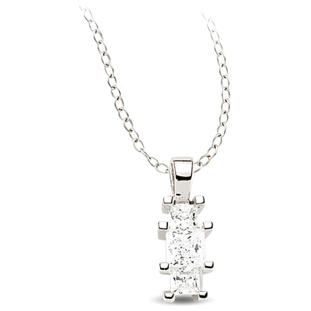 Elegante Silberkette Zirkonia