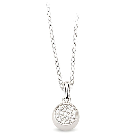 Silber Kette Anhänger Zirkonia