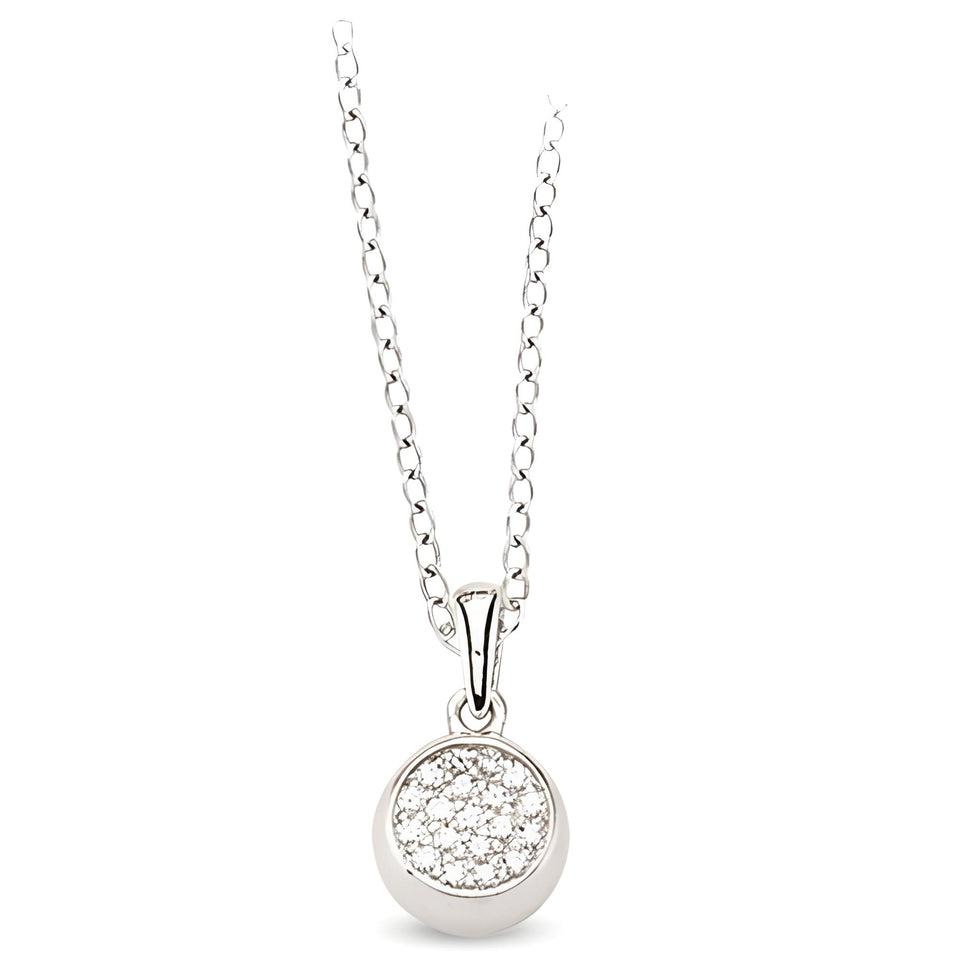 Silber Kette Anhänger Zirkonia
