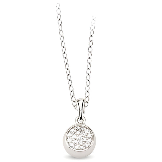Silber Kette Anhänger Zirkonia