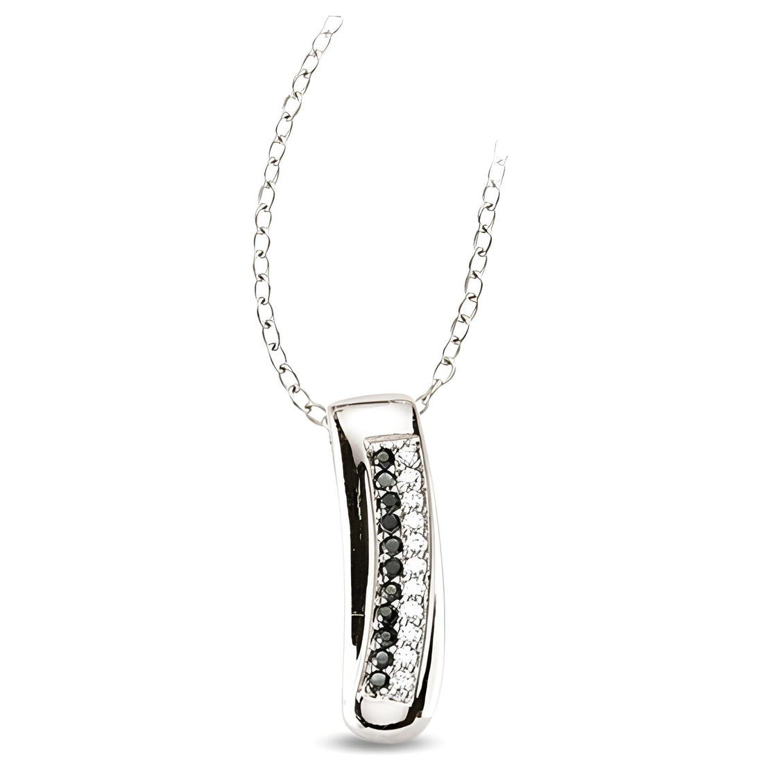 Anker Kette Silber Anhänger Zirkonia