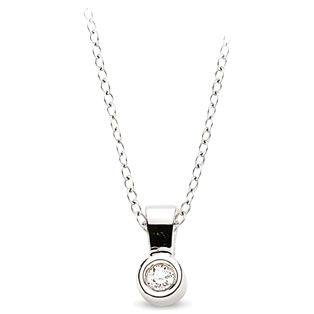 Damen Silber Anhänger Kette