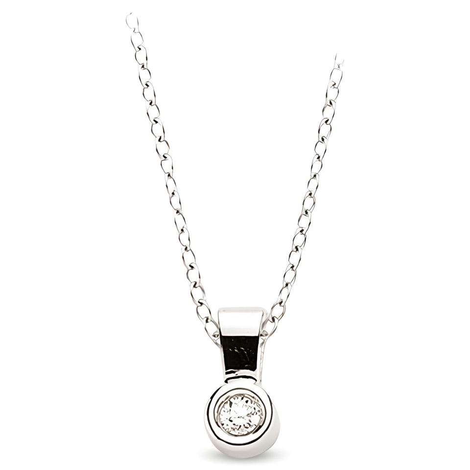 Damen Silber Anhänger Kette