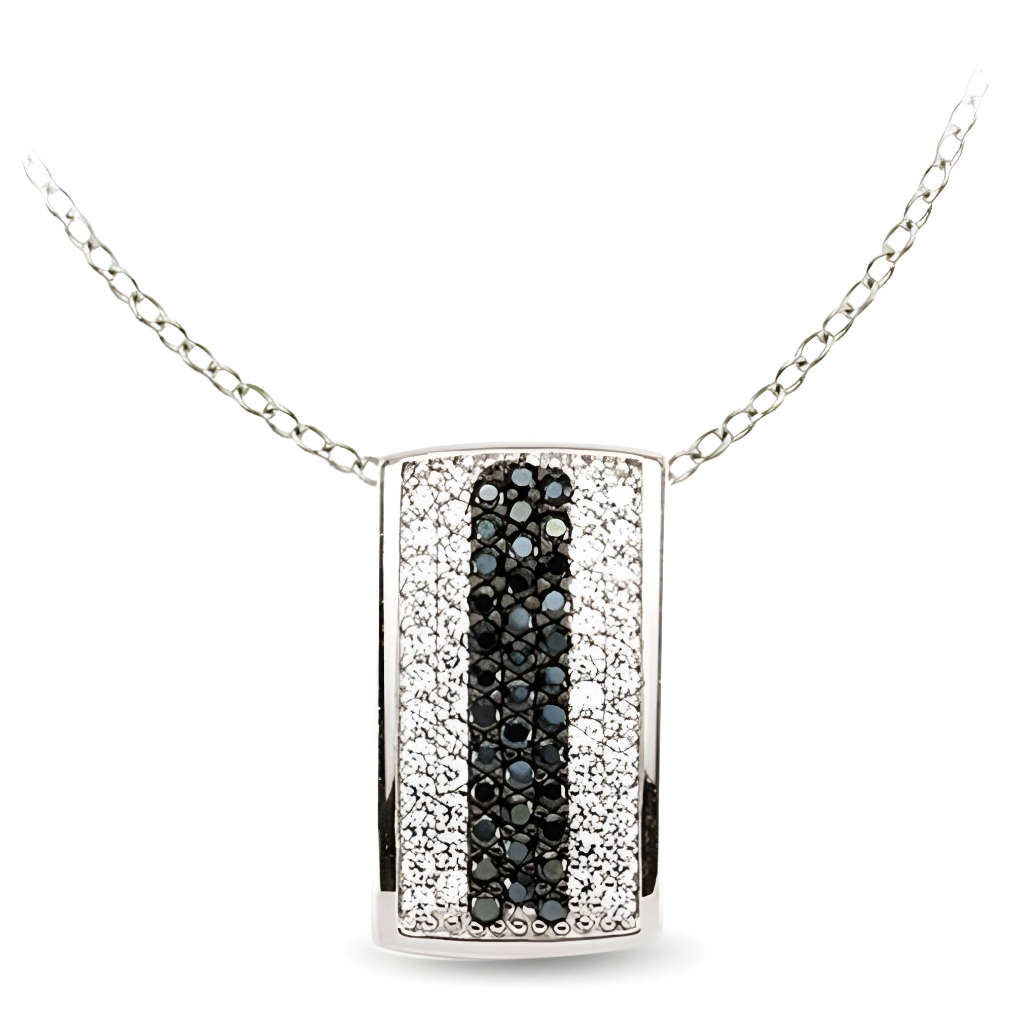 Zirkonia Schmuckset Silber schwarz weiss