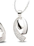 Schmuckset aus Silber Zirkonia weiss