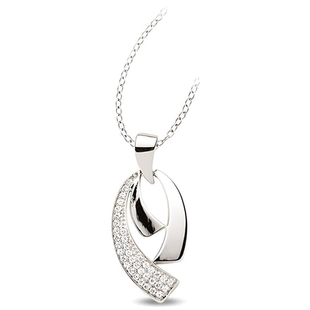 Schmuckset aus Silber Zirkonia weiss
