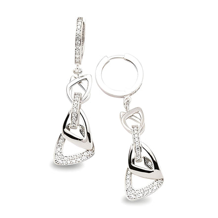 Schmuckset Silber Zirkonia weiss