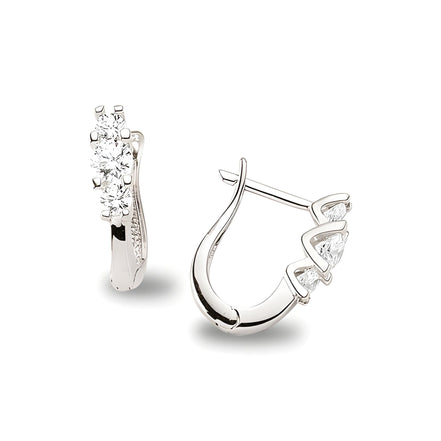 Schmuckset aus Silber Zirkonia weiss