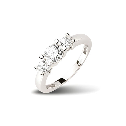 Ring aus Silber Zirkonia weiss