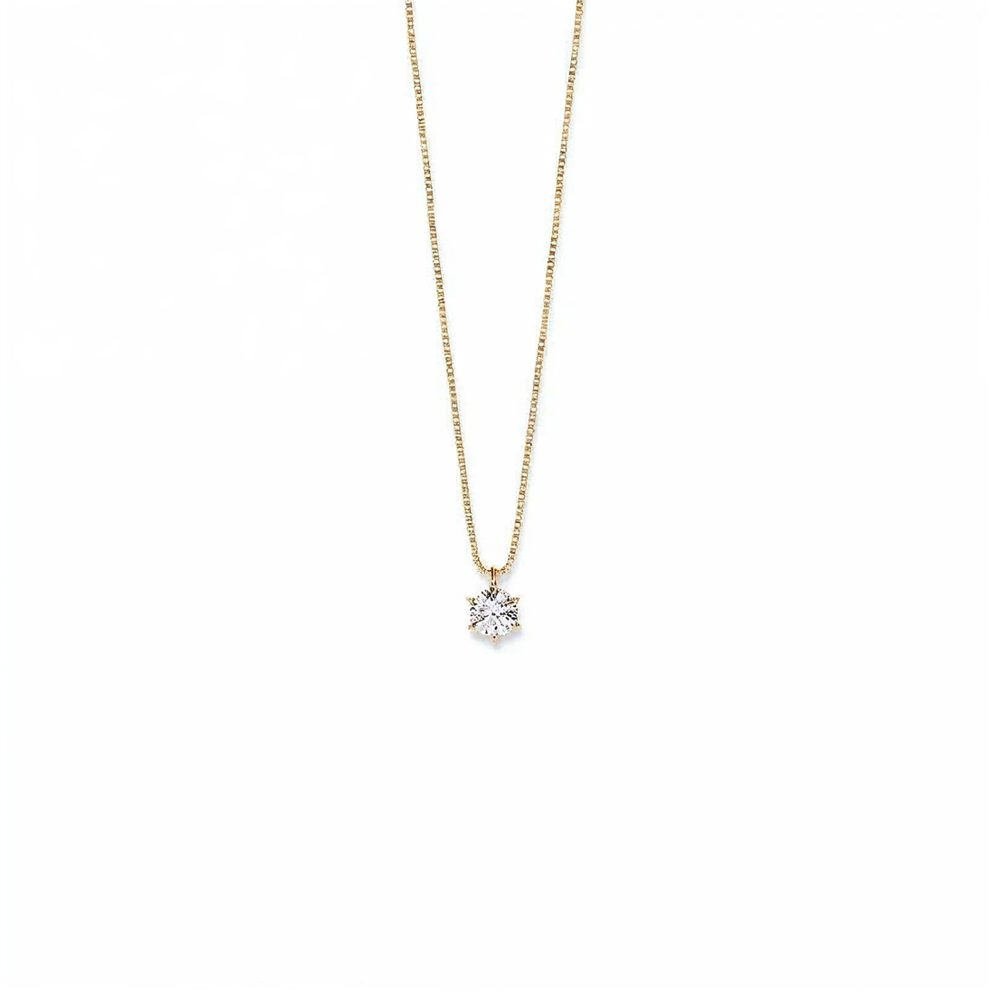 Collier Zirkonia 585 Gelbgold 45cm
