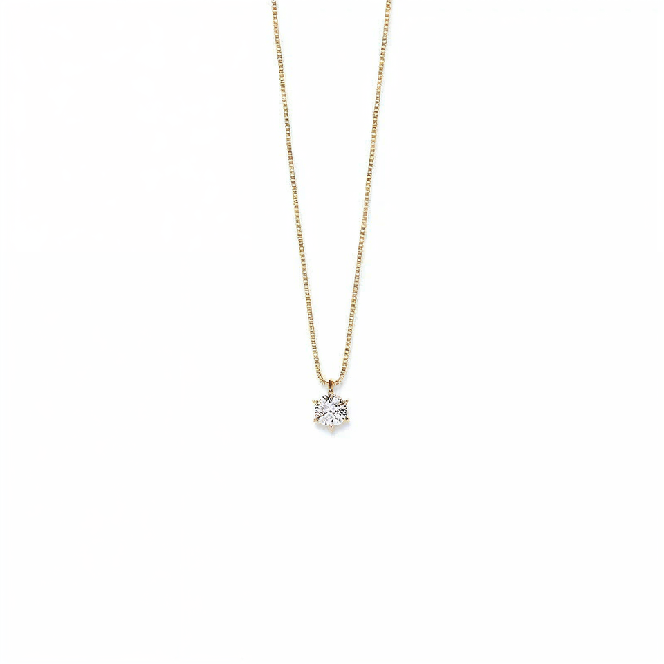 Collier Zirkonia 585 Gelbgold 45cm