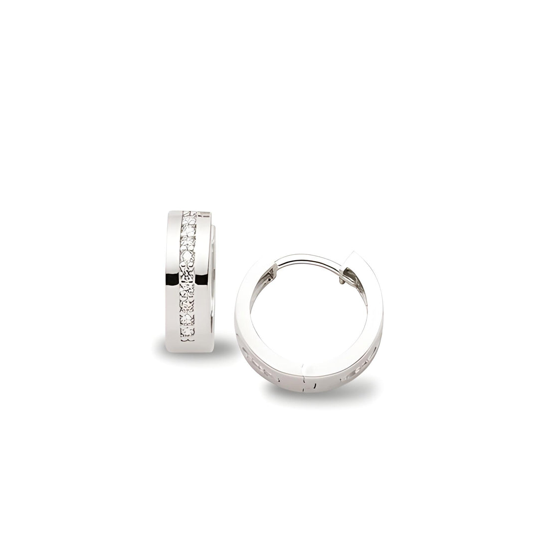 Creolen aus Silber Zirkonia weiss