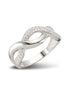 Infinity Ring Silber Zirkonia weiß