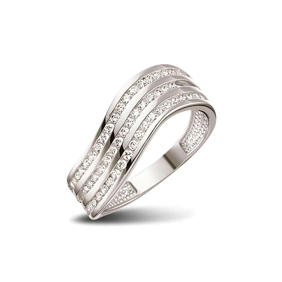 Wellenring Silber Zirkonia