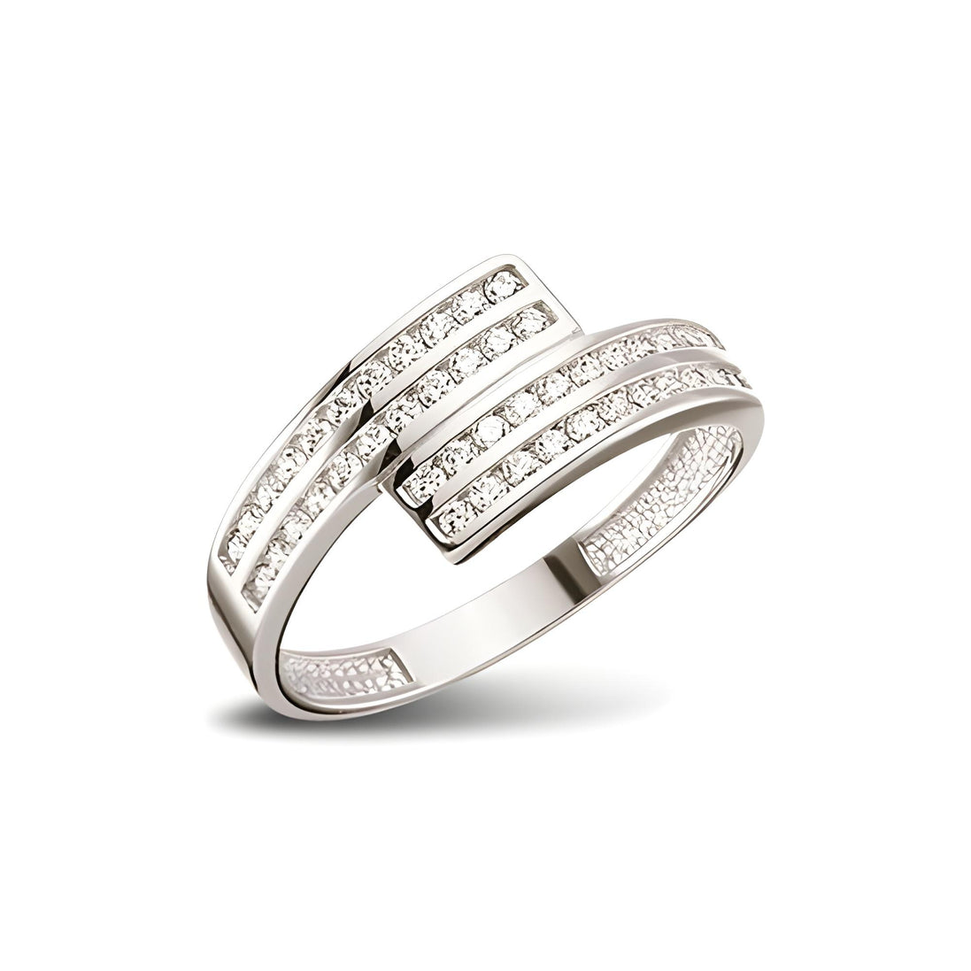 Ring aus Silber Zirkonia weiß